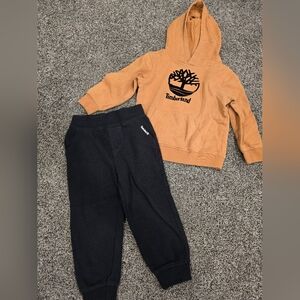Timberland Kids Black Joggers/Hoodie Set